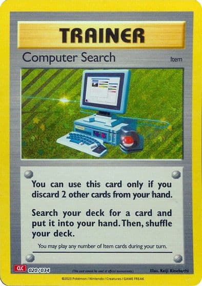 Computer Search (CLC) Trading Card Game Classic Pokemon card