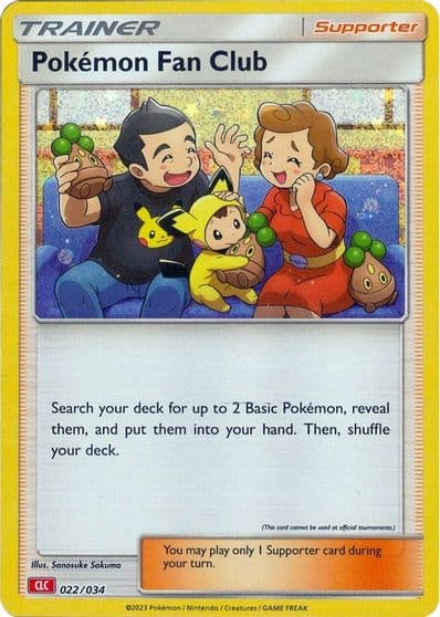 Pokemon Fan Club (CLC) Trading Card Game Classic Pokemon card