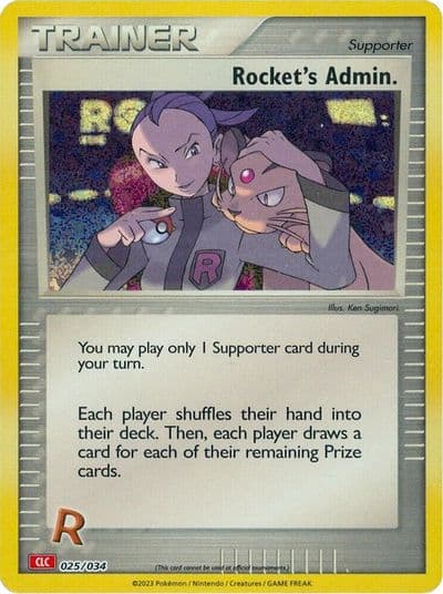 Rocket's Admin. (CLC) Trading Card Game Classic Pokemon card