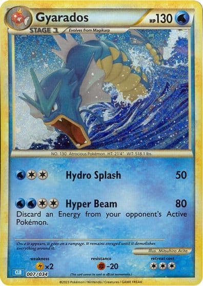 Gyarados Trading Card Game Classic Pokemon card