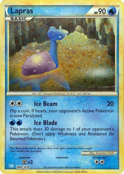 Lapras Trading Card Game Classic Pokemon card