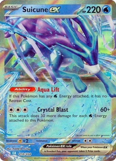 Suicune ex Trading Card Game Classic Pokemon card