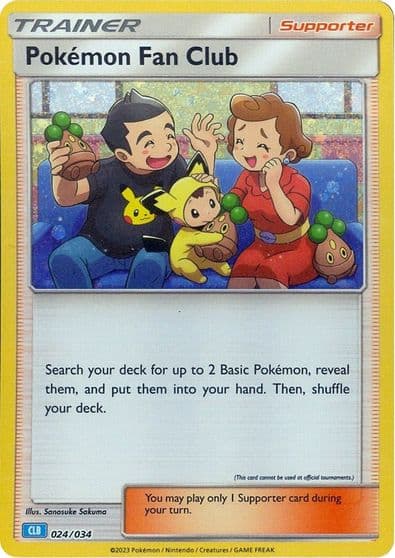 Pokemon Fan Club (CLB) Trading Card Game Classic Pokemon card