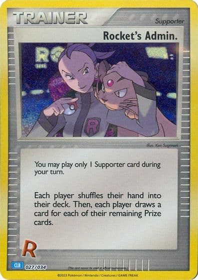 Rocket's Admin. (CLB) Trading Card Game Classic Pokemon card
