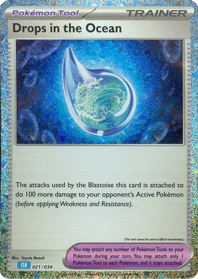 Drops in the Ocean Trading Card Game Classic Pokemon card