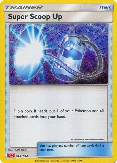 Super Scoop Up Trading Card Game Classic Pokemon card