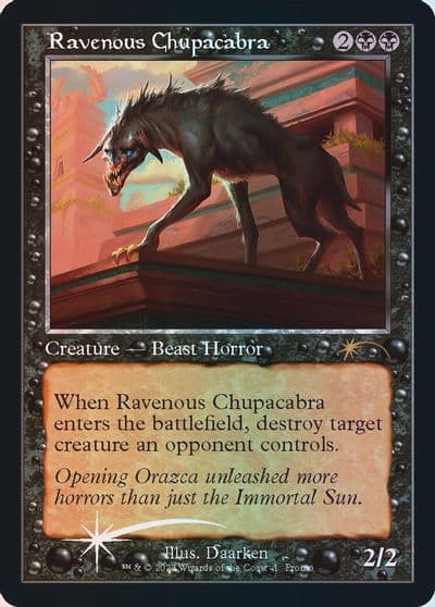 Ravenous Chupacabra Retro Frame Open House Promos Magic card