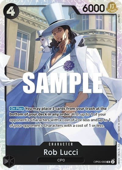 Rob Lucci 093 Awakening of the New Era One Piece card