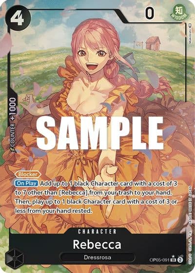 Rebecca Alternate Art Awakening of the New Era One Piece card