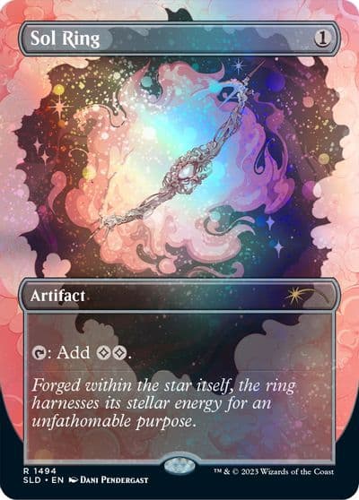 Sol Ring 1494 Galaxy Foil Secret Lair Drop Series Magic card