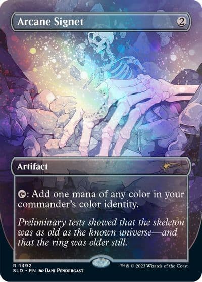 Arcane Signet 1492 Galaxy Foil Secret Lair Drop Series Magic card