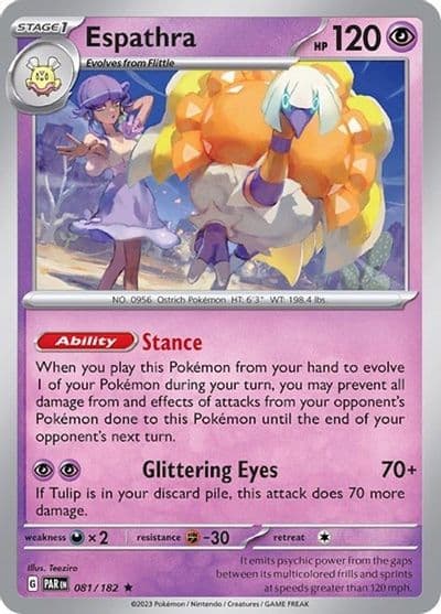 Espathra (Non-Holo) Deck Exclusives Pokemon card