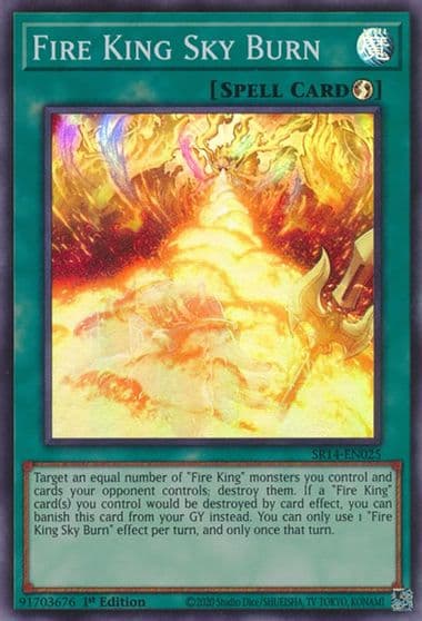 Fire King Sky Burn Structure Deck: Fire Kings Yu-Gi-Oh! card