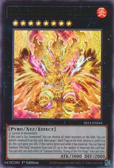 Garunix Eternity Hyang of the Fire Kings Structure Deck: Fire Kings Yu-Gi-Oh! card