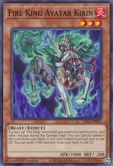 Fire King Avatar Kirin Structure Deck: Fire Kings Yu-Gi-Oh! card