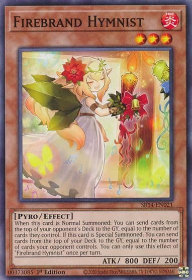 Firebrand Hymnist Structure Deck: Fire Kings Yu-Gi-Oh! card