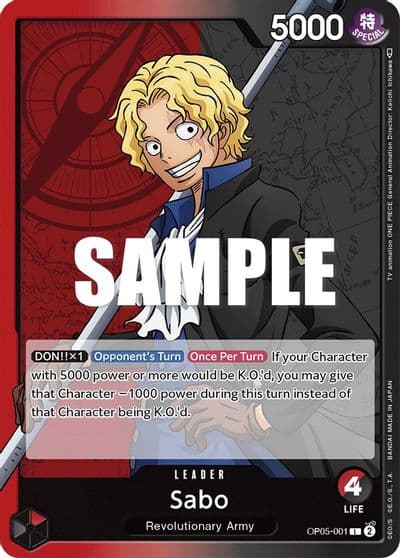 Sabo 001 Awakening of the New Era One Piece card