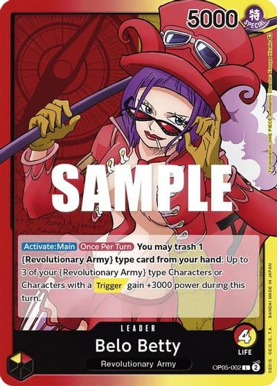 Belo Betty 002 Awakening of the New Era One Piece card