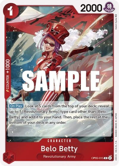 Belo Betty 015 Awakening of the New Era One Piece card