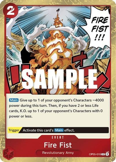 Fire Fist Awakening of the New Era One Piece card