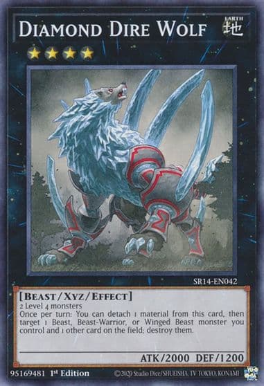 Diamond Dire Wolf Structure Deck: Fire Kings Yu-Gi-Oh! card