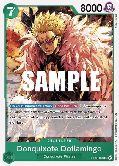Donquixote Doflamingo 029 Awakening of the New Era One Piece card