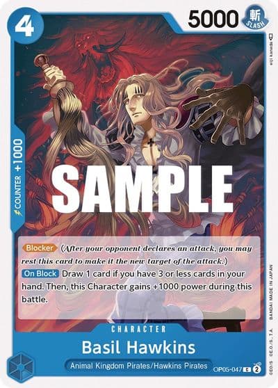 Basil Hawkins Awakening of the New Era One Piece card