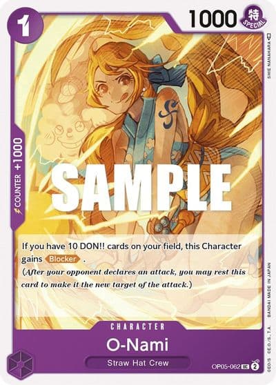O Nami Awakening of the New Era One Piece card
