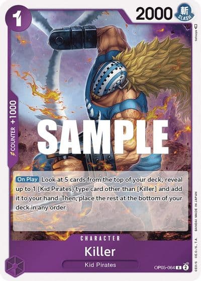 Killer Awakening of the New Era One Piece card