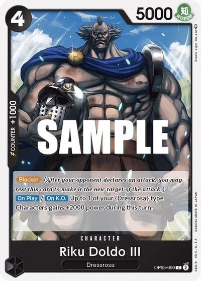 Riku Doldo III Awakening of the New Era One Piece card