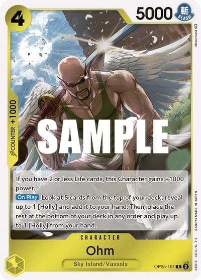 Ohm Awakening of the New Era One Piece card