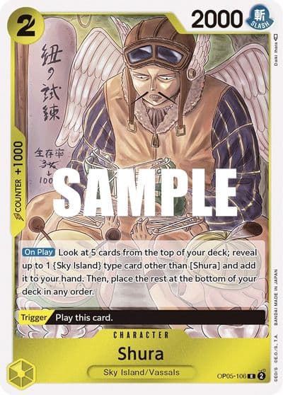 Shura Awakening of the New Era One Piece card