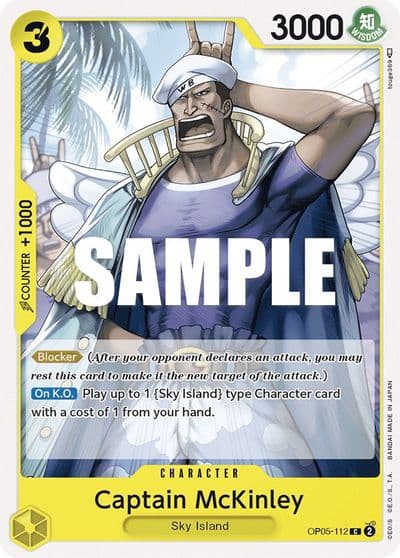 Captain McKinley Awakening of the New Era One Piece card