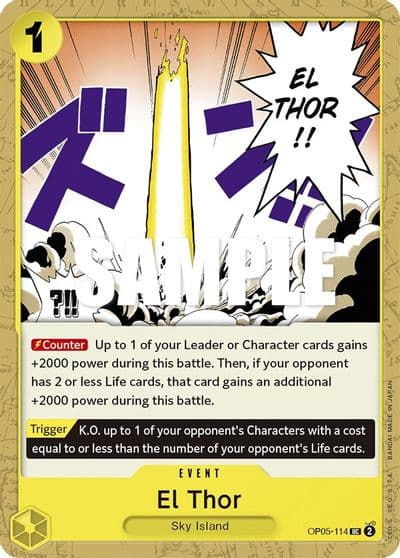 El Thor Awakening of the New Era One Piece card