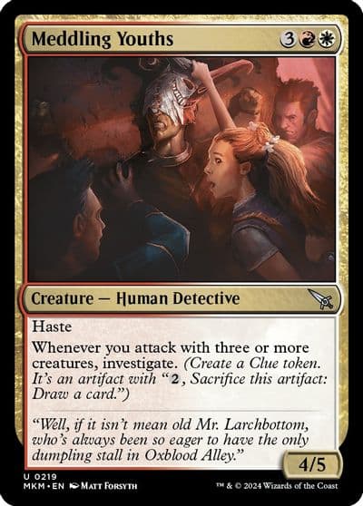 Meddling Youths Murders at Karlov Manor Magic card