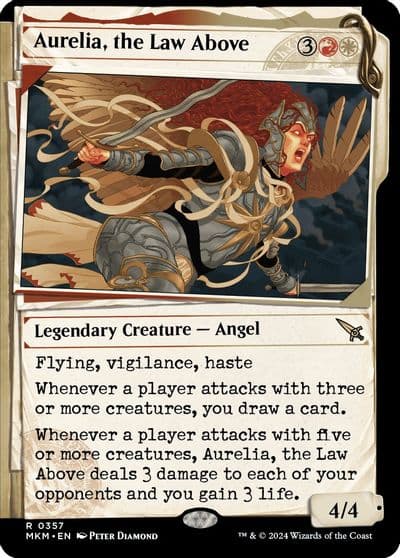 Aurelia the Law Above Showcase 0357 Murders at Karlov Manor Magic card