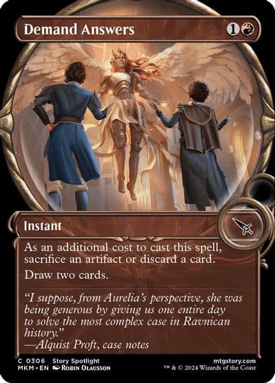 Demand Answers Showcase Murders at Karlov Manor Magic card