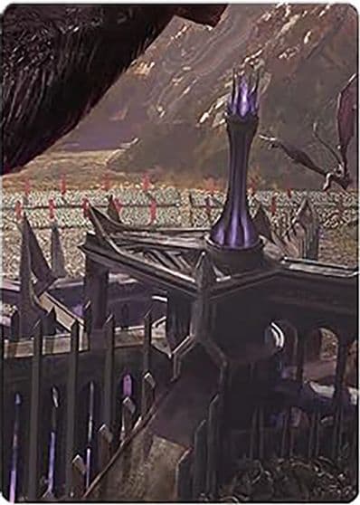 Minas Morgul Dark Fortress Art Card Art Series: Universes Beyond: The Lord of the Rings: Tales of Middle-earth Magic card