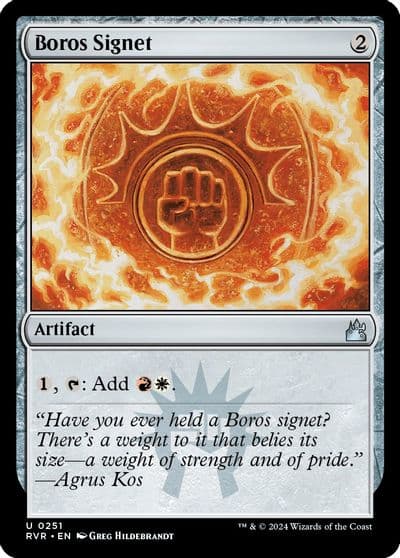 Boros Signet Ravnica Remastered Magic card