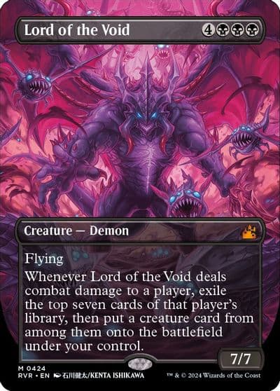 Lord of the Void Anime Borderless Ravnica Remastered Magic card