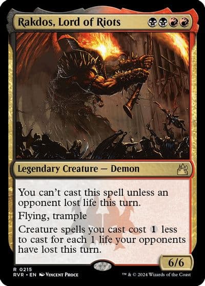 Rakdos Lord of Riots Ravnica Remastered Magic card