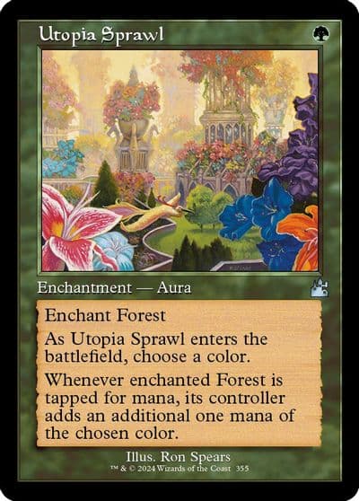 Utopia Sprawl Retro Frame Ravnica Remastered Magic card