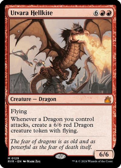 Utvara Hellkite Ravnica Remastered Magic card