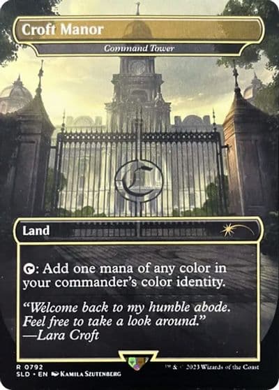 Croft Manor Command Tower Secret Lair Drop Series Magic card