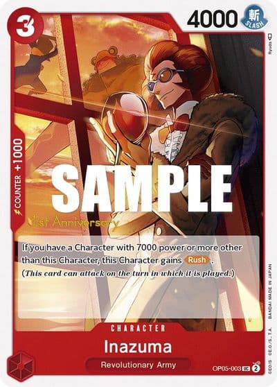 Inazuma Awakening of the New Era: 1st Anniversary Tournament Cards One Piece card