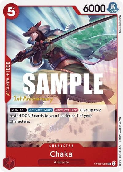 Chaka Awakening of the New Era: 1st Anniversary Tournament Cards One Piece card
