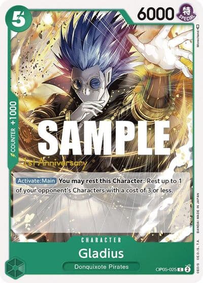 Gladius Awakening of the New Era: 1st Anniversary Tournament Cards One Piece card