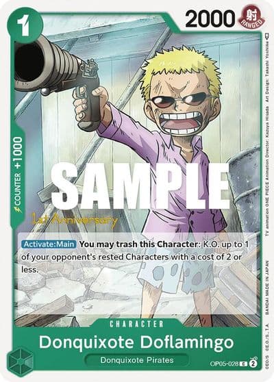 Donquixote Doflamingo 028 Awakening of the New Era: 1st Anniversary Tournament Cards One Piece card