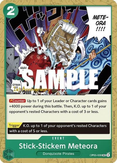 Stick Stickem Meteora Awakening of the New Era: 1st Anniversary Tournament Cards One Piece card