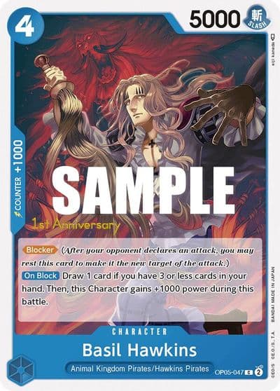 Basil Hawkins Awakening of the New Era: 1st Anniversary Tournament Cards One Piece card